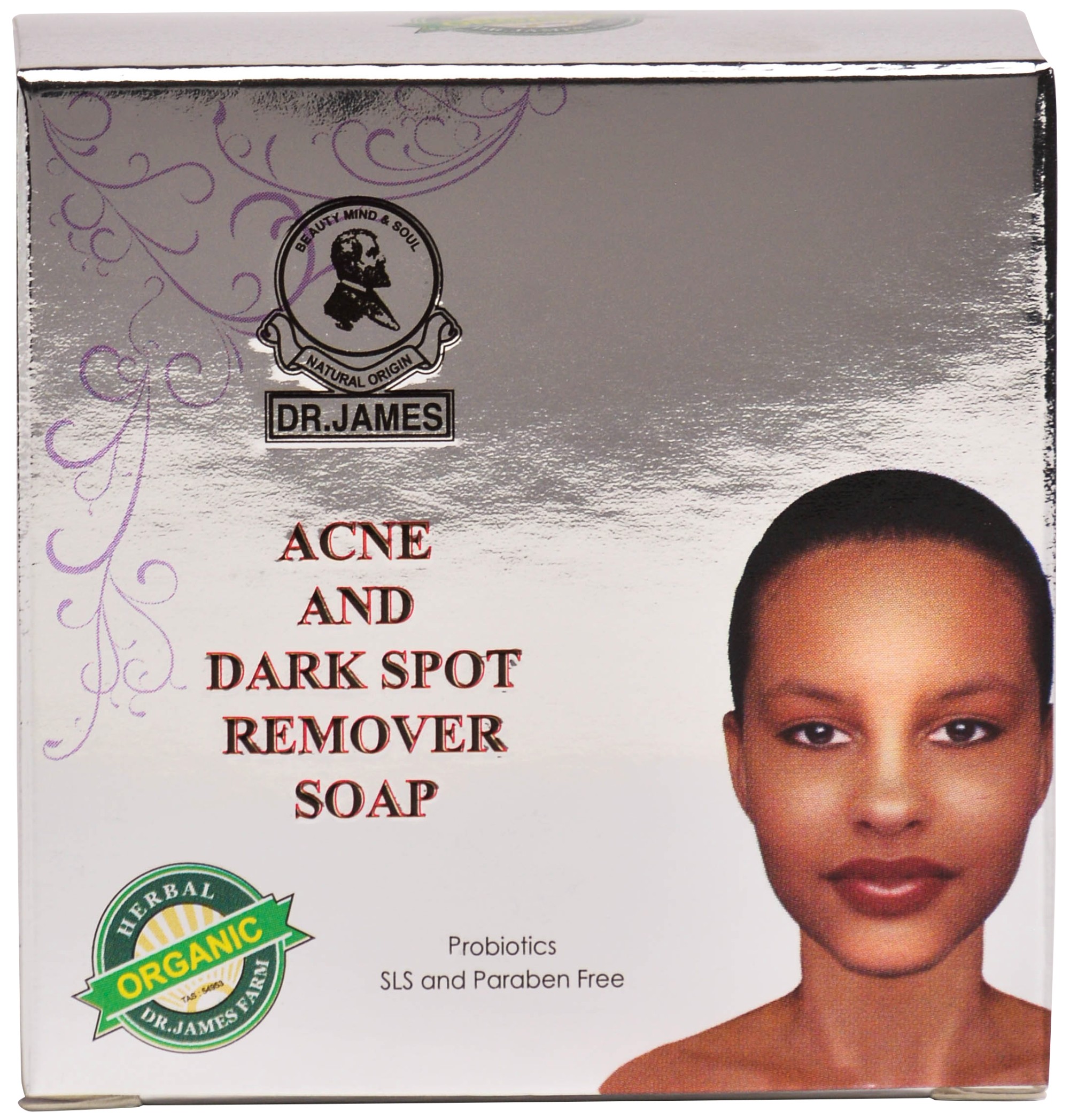 ( S27 ) DR.JAMES ACNE AND DARK SPOT REMOVER SOAP 80g.